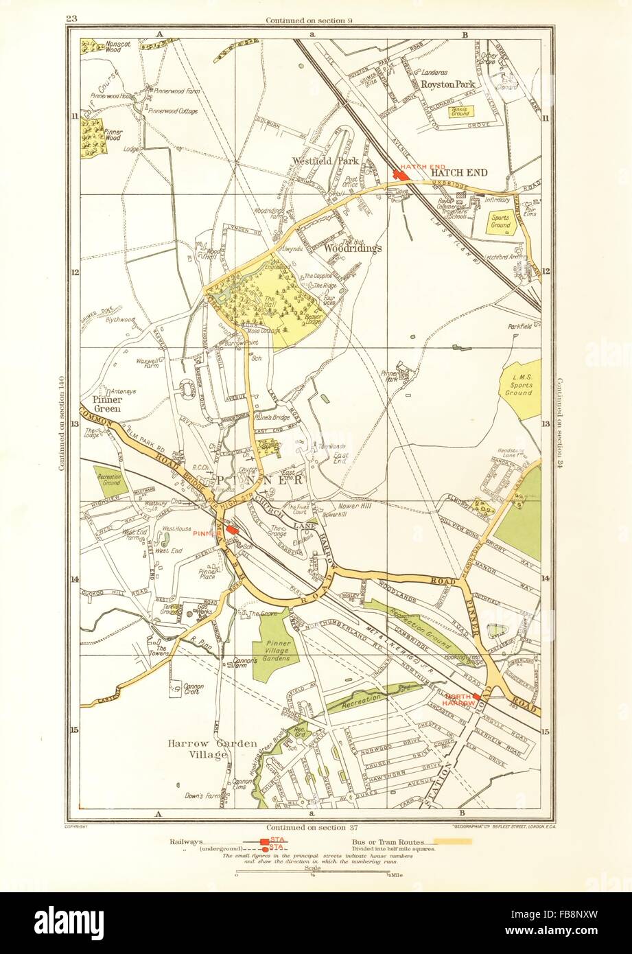 PINNER. Hatch End, North Harrow,Eastcote, Royston Park,Westfield Park