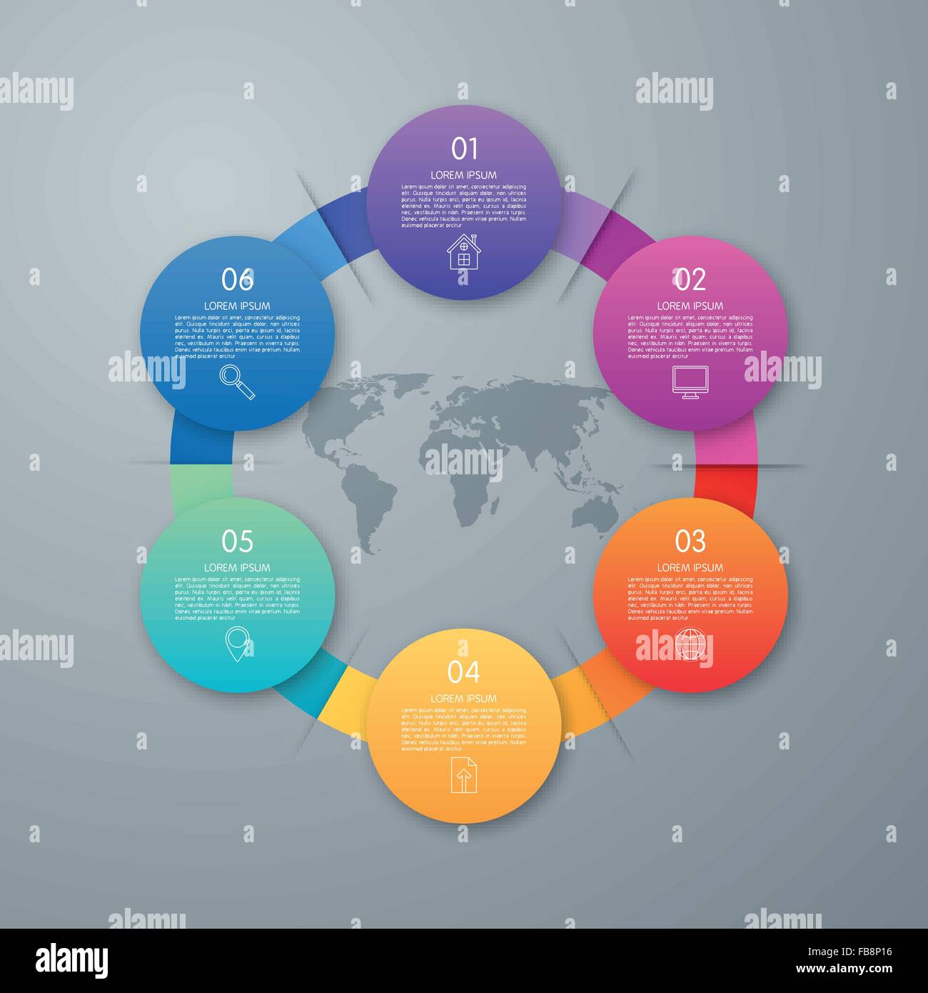 Infographic design with colored Stock Vector Image & Art - Alamy