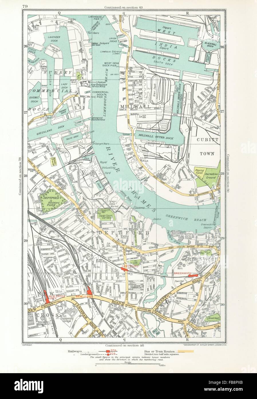 Surrey docks map hi-res stock photography and images - Alamy