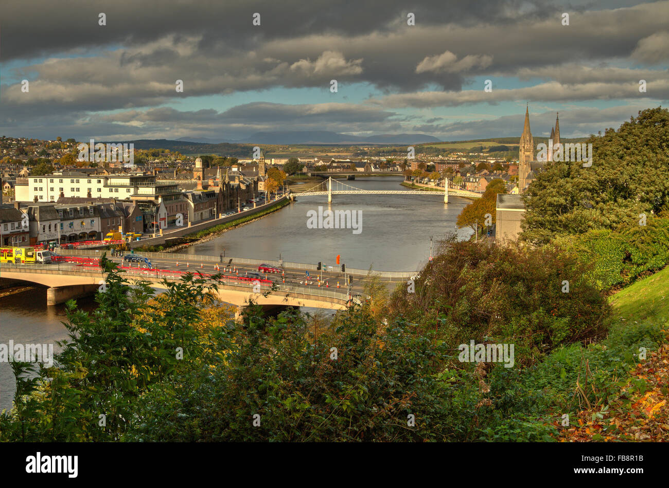 Inverness - Capital of the Highlands. Stock Photo