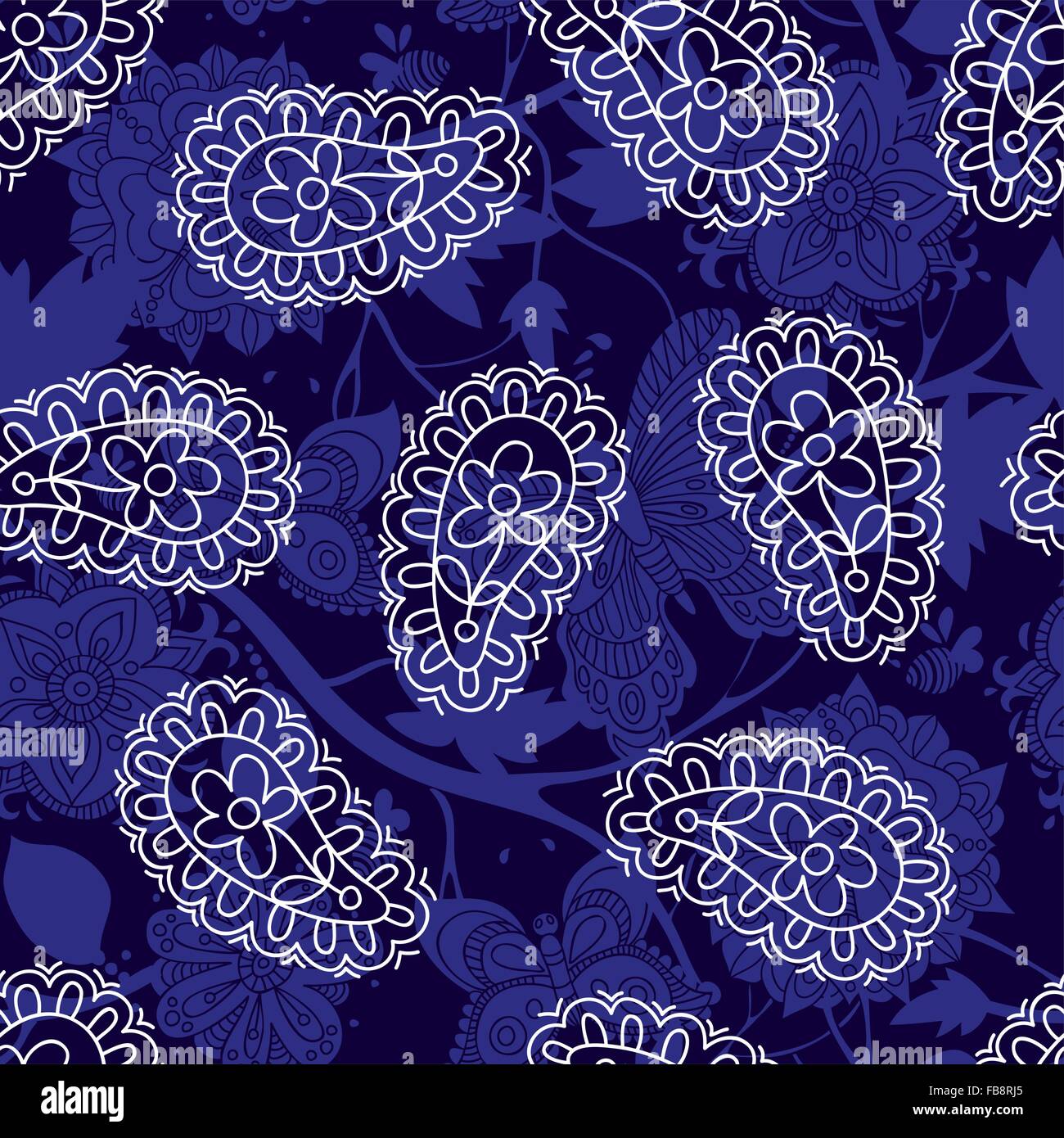 Paisley seamless pattern Stock Vector Image & Art - Alamy