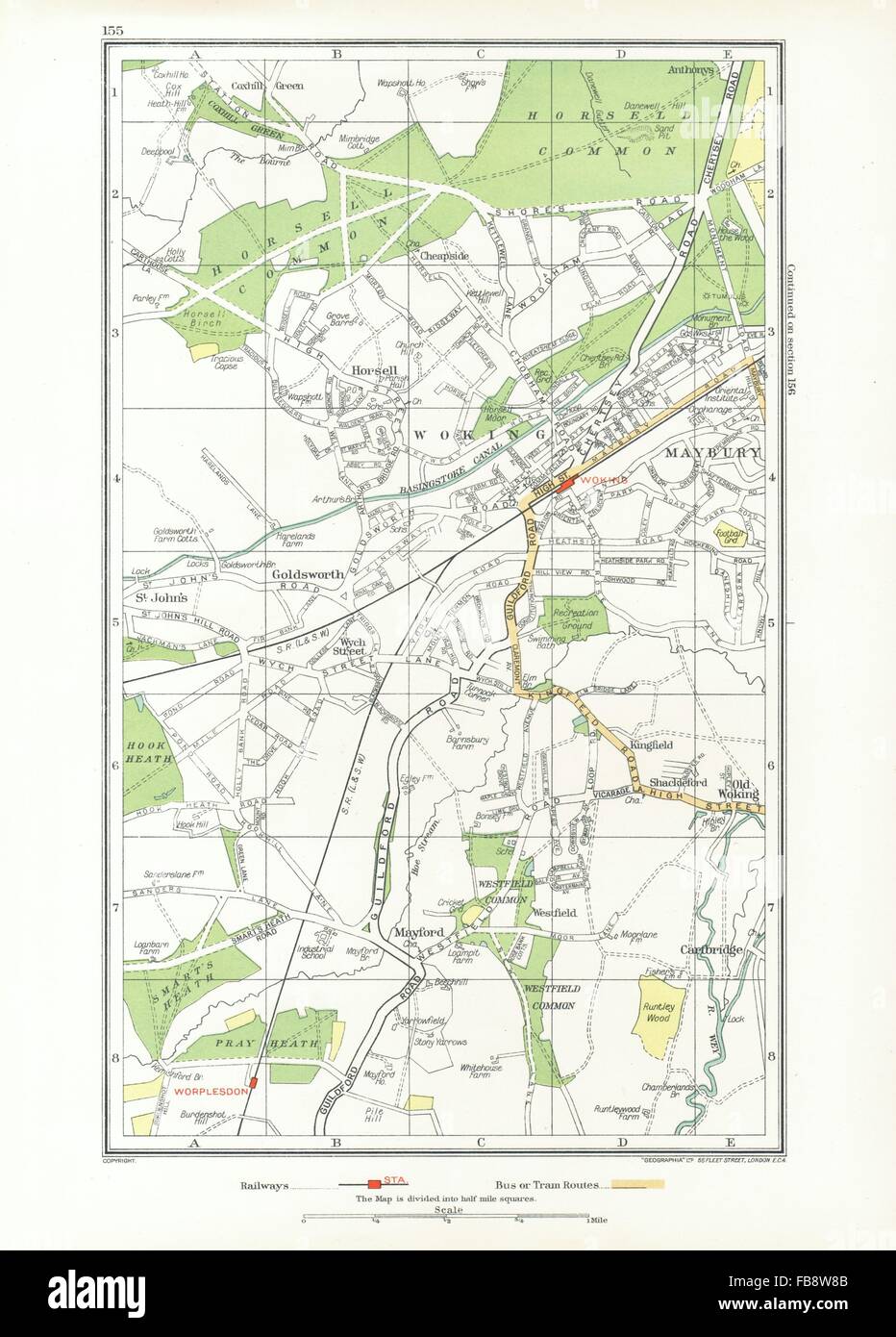 WOKING. Horsell, Maybury, Mayford, Worplesdon, Cartbridge (Surrey