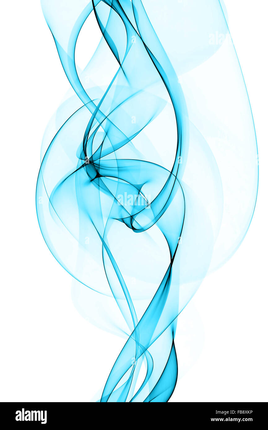abstract blue smoke waves Stock Photo - Alamy
