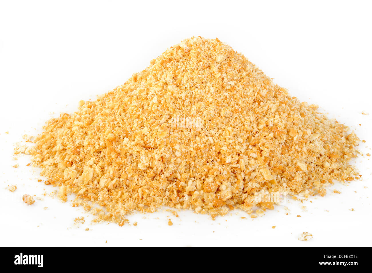 cracker pie crust on white background Stock Photo