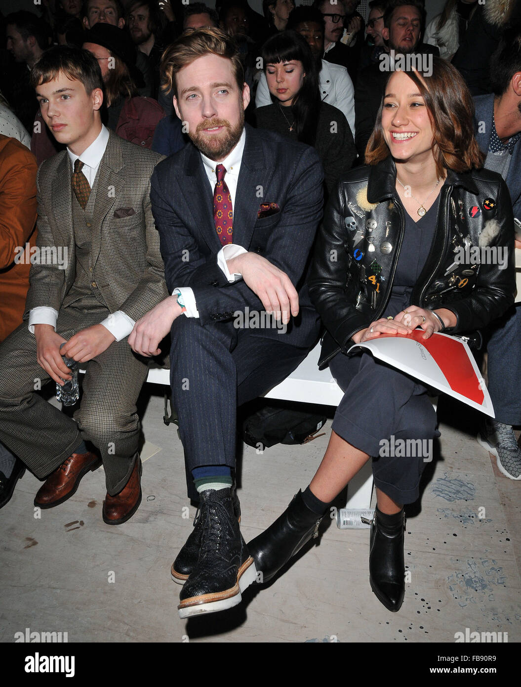 London, UK. Ricky Wilson & Grace Zito at the Oliver Spencer LCM a/w