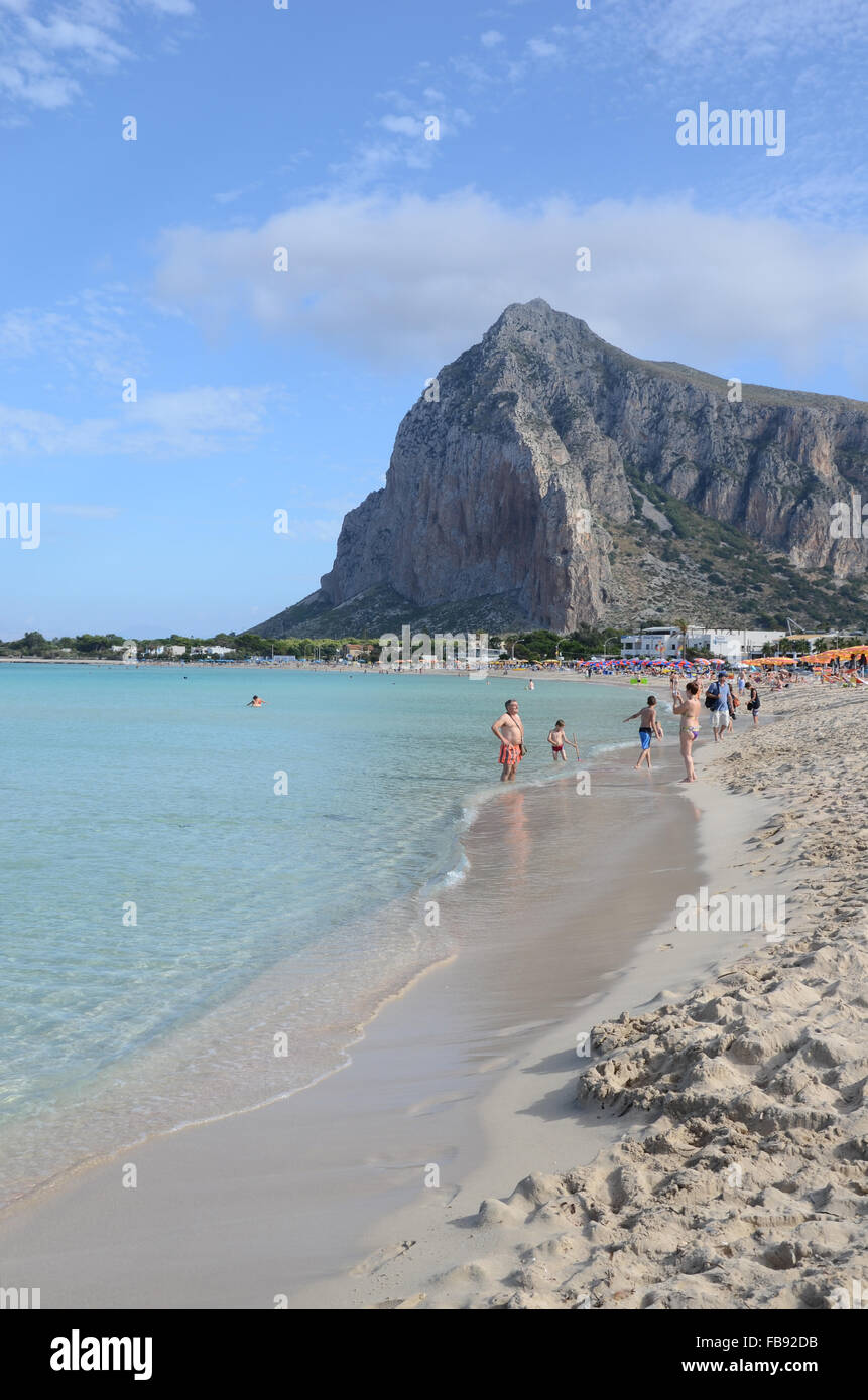 San Vito lo Capo beach Sicily Stock Photo