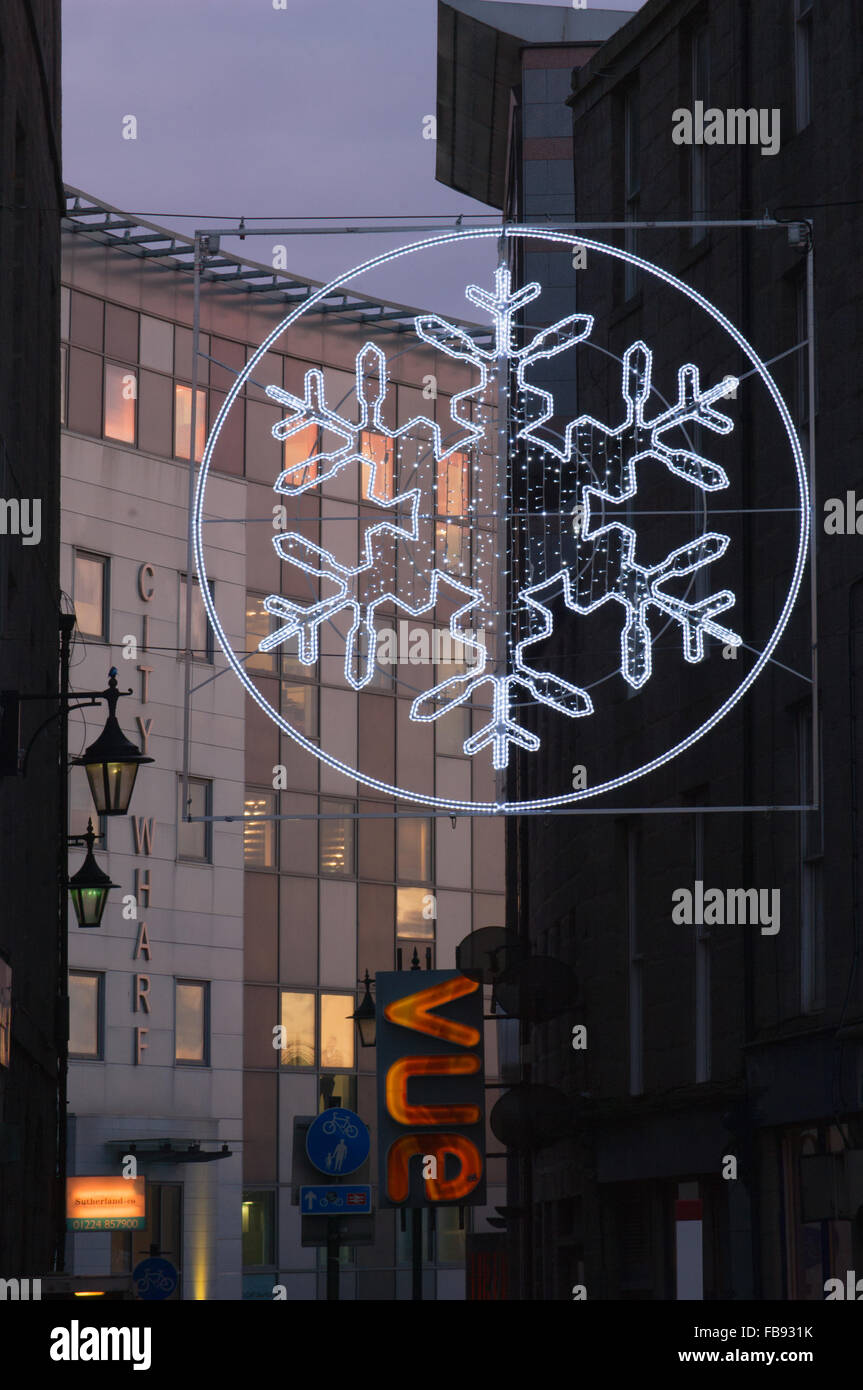 Christmas lights in Aberdeen, Scotland, UK Stock Photo Alamy