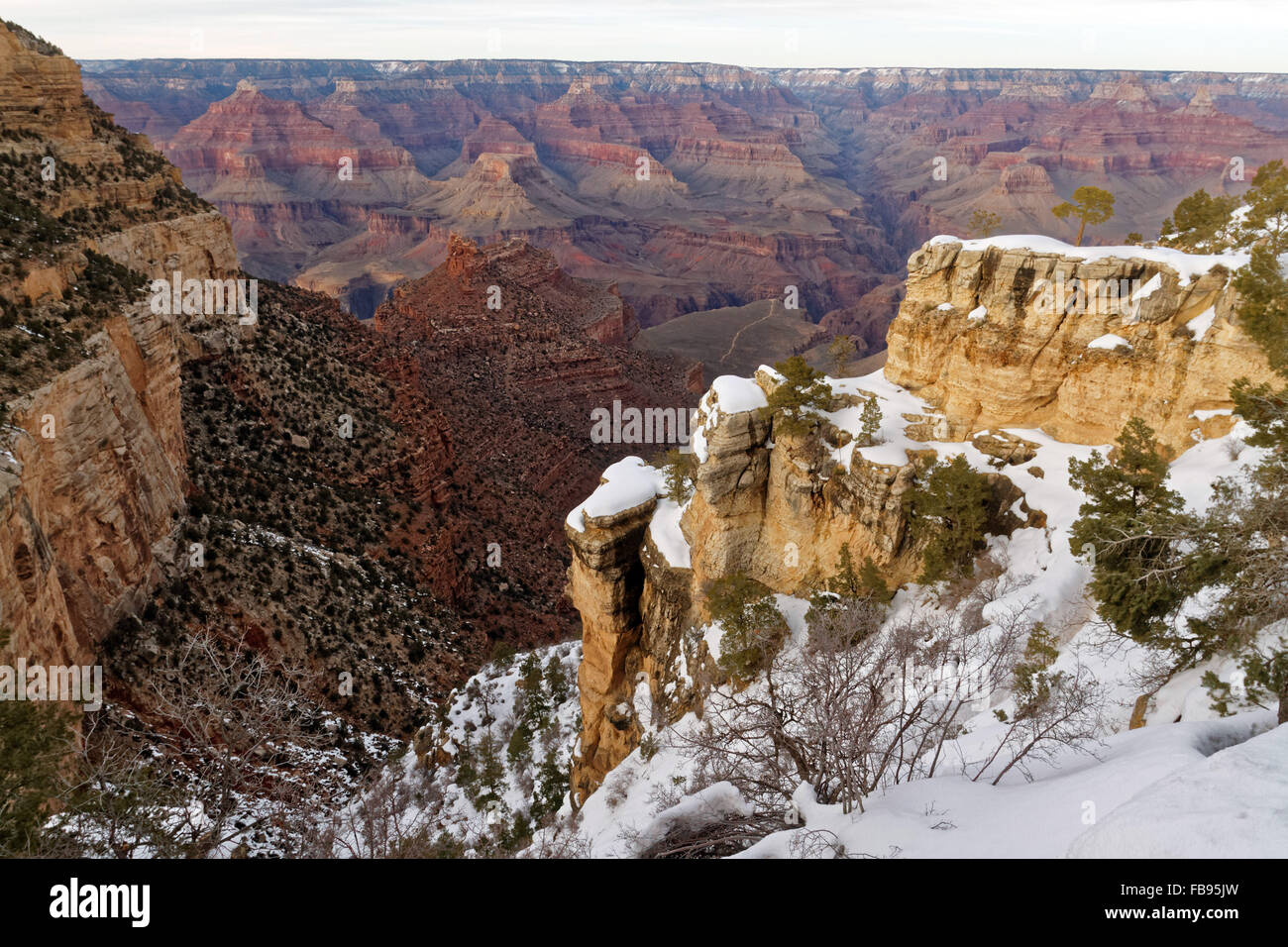 The magnificence of the Grand Canyon, America's natural wonder. photo by Trevor Collens Stock Photo