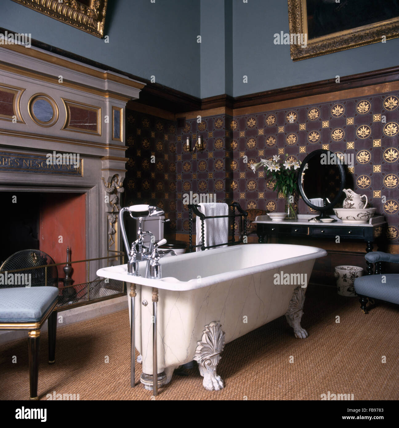 Gothic style fireplace hires stock photography and images Alamy