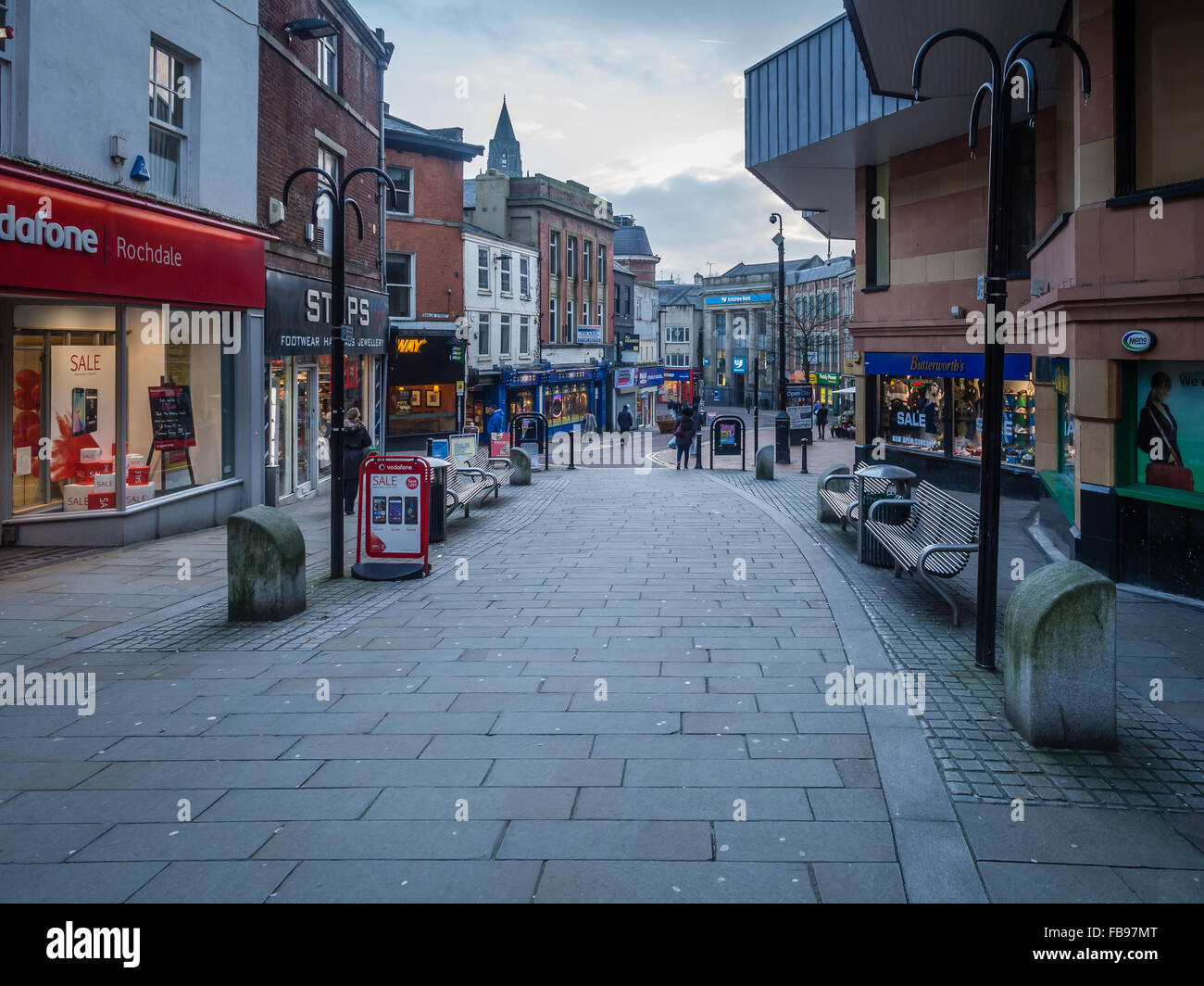 Yorkshire St, Rochdale Town Centre Stock Photo Alamy