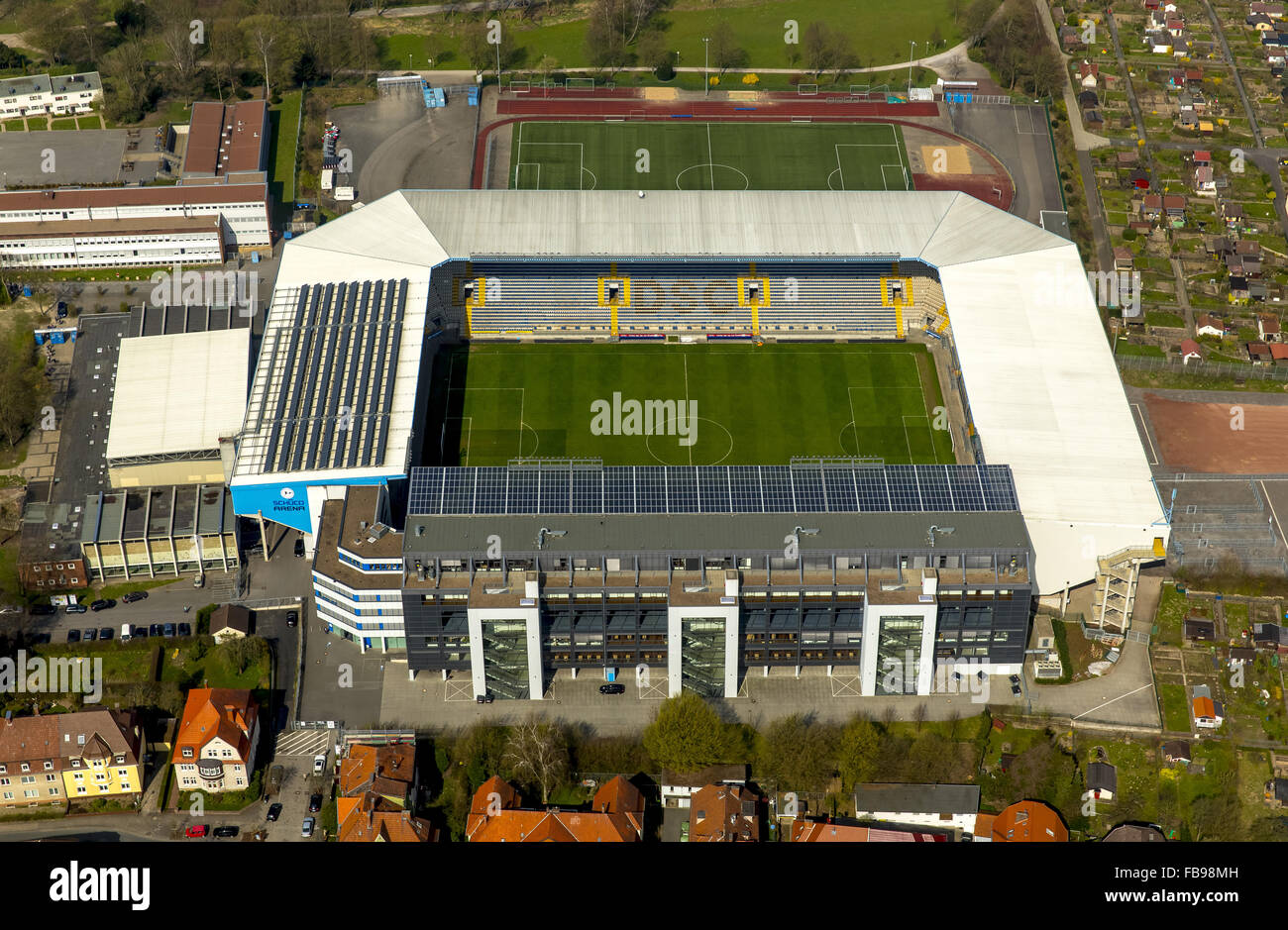 Aerial View The Stadium Of Third national League Club Arminia 