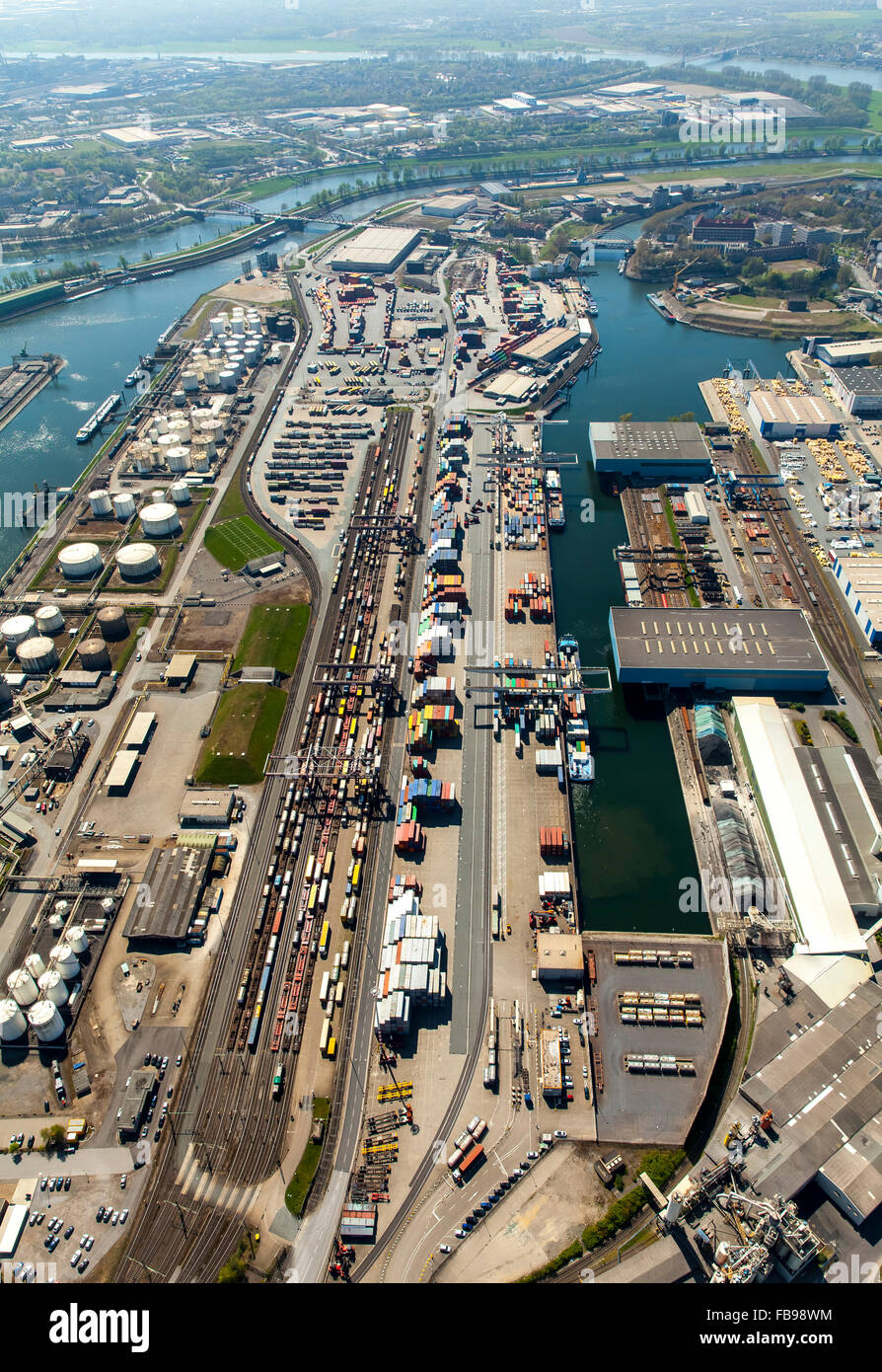 Aerial View, Container Terminal Duisburg, Duisport, The Port Of ...