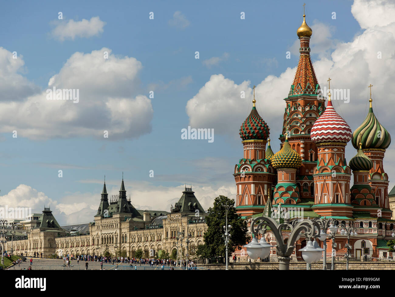 St. Basil's Cathedral in Moscow Red Square Stock Photo