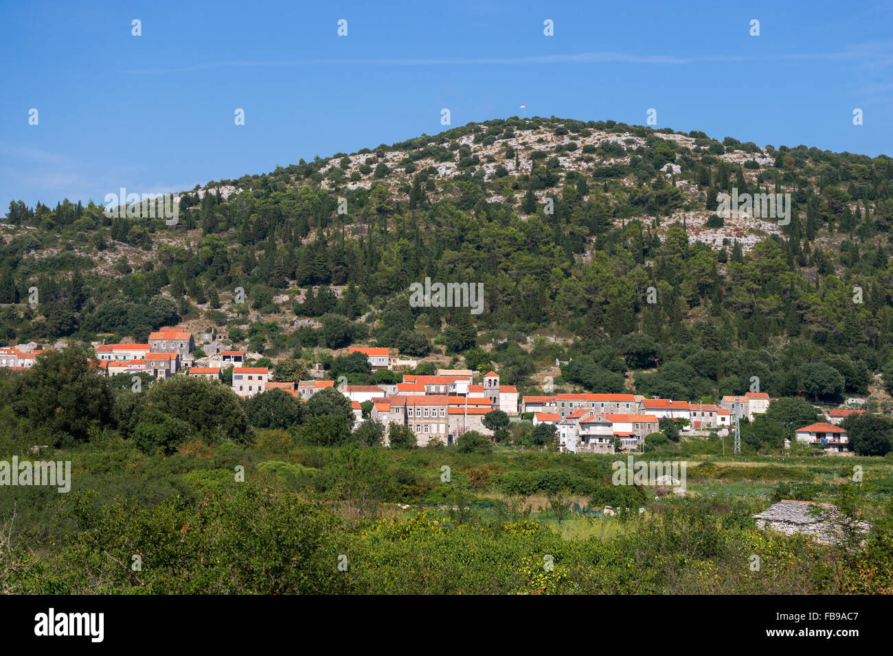 Pupnat village at Korcula, Croatia Stock Photo - Alamy