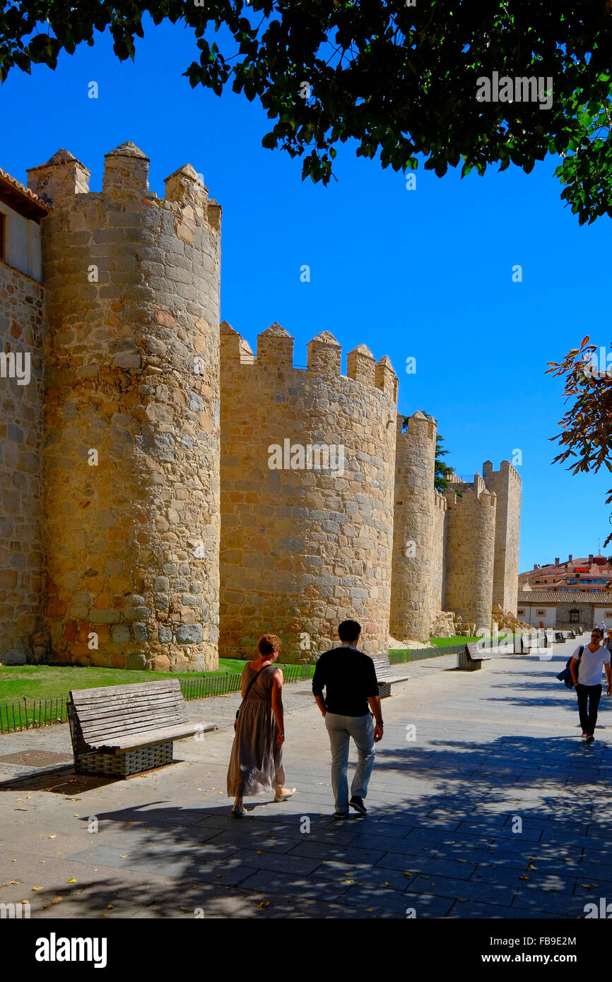 Avila Spain Medieval Walls and Towers Stock Photo Alamy