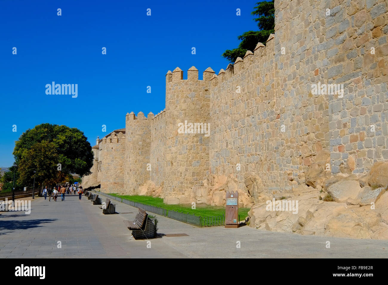 Avila Spain Medieval Walls and Towers Stock Photo Alamy