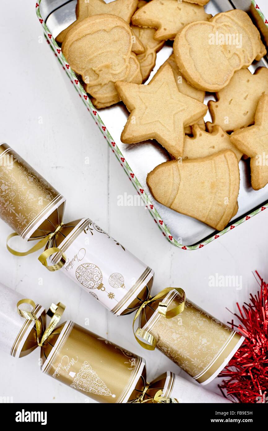 A studio photo of christmas shortbread cookies Stock Photo - Alamy