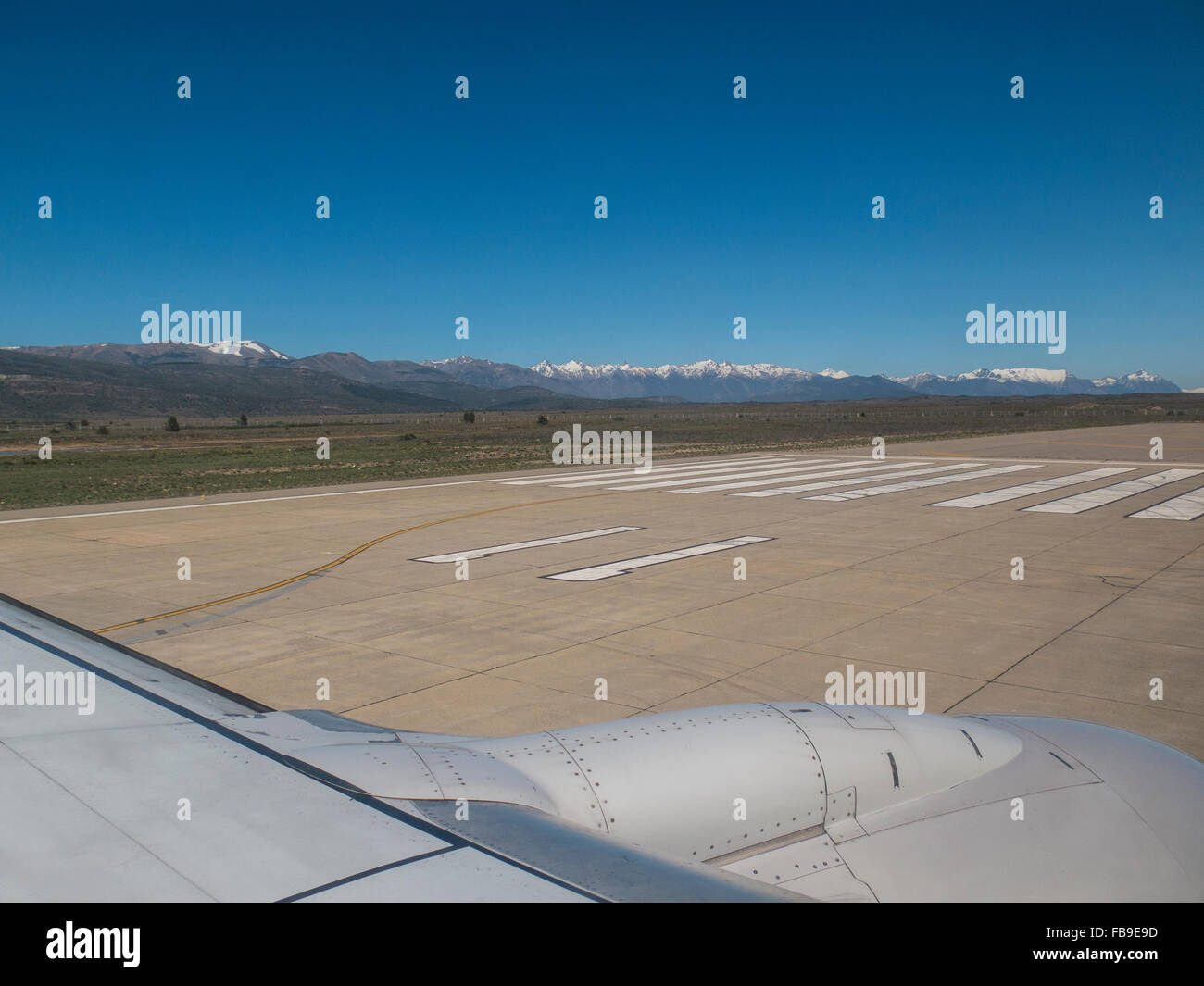 Landing in San Carlos de Bariloche (commonly called Bariloche), in Argentina’s Alta Patagonia Stock Photo