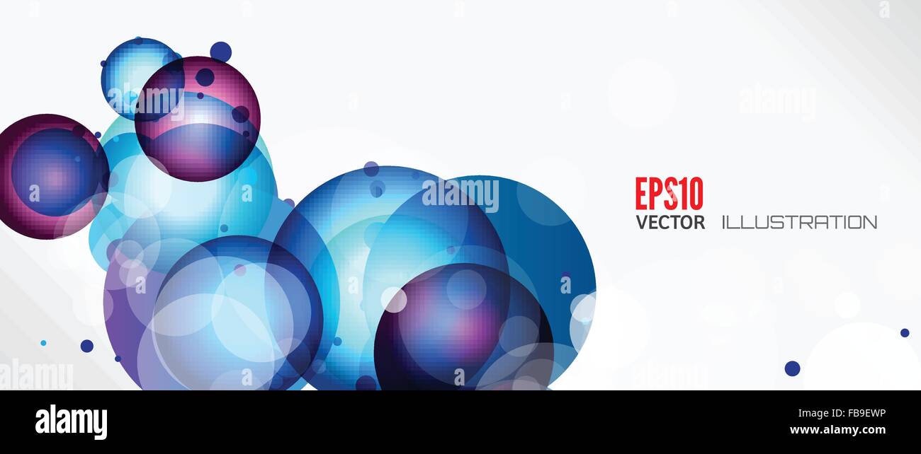 Abstract background with round elements. Vector illustration Stock ...