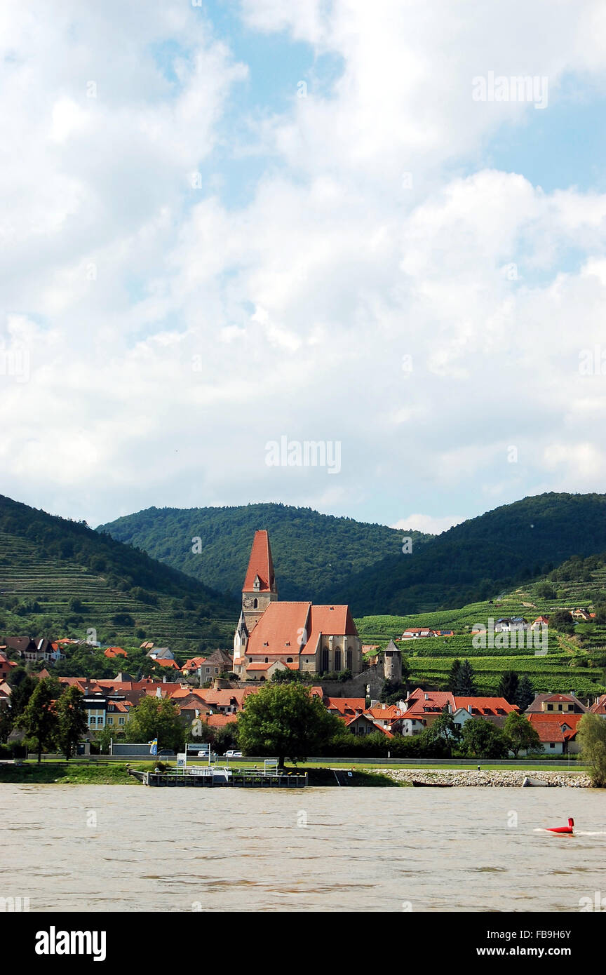 Parish church of Weissenkirchen in der Wachau, Austria Stock Photo - Alamy