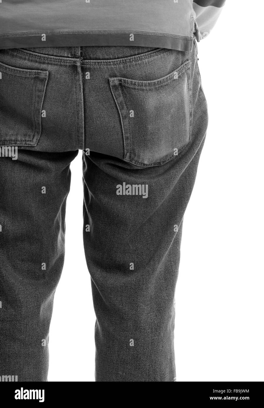 Old man rear view Black and White Stock Photos & Images - Alamy