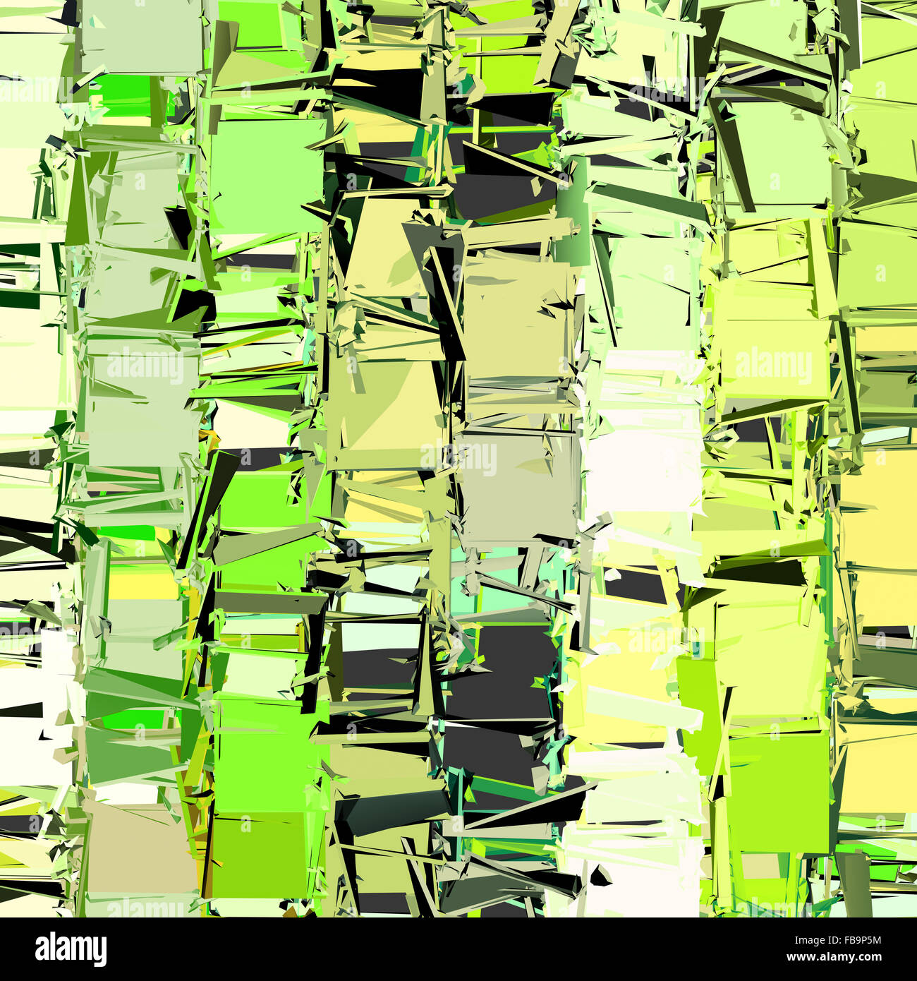 abstract fragmented plane pattern green yellow backdrop Stock Photo - Alamy