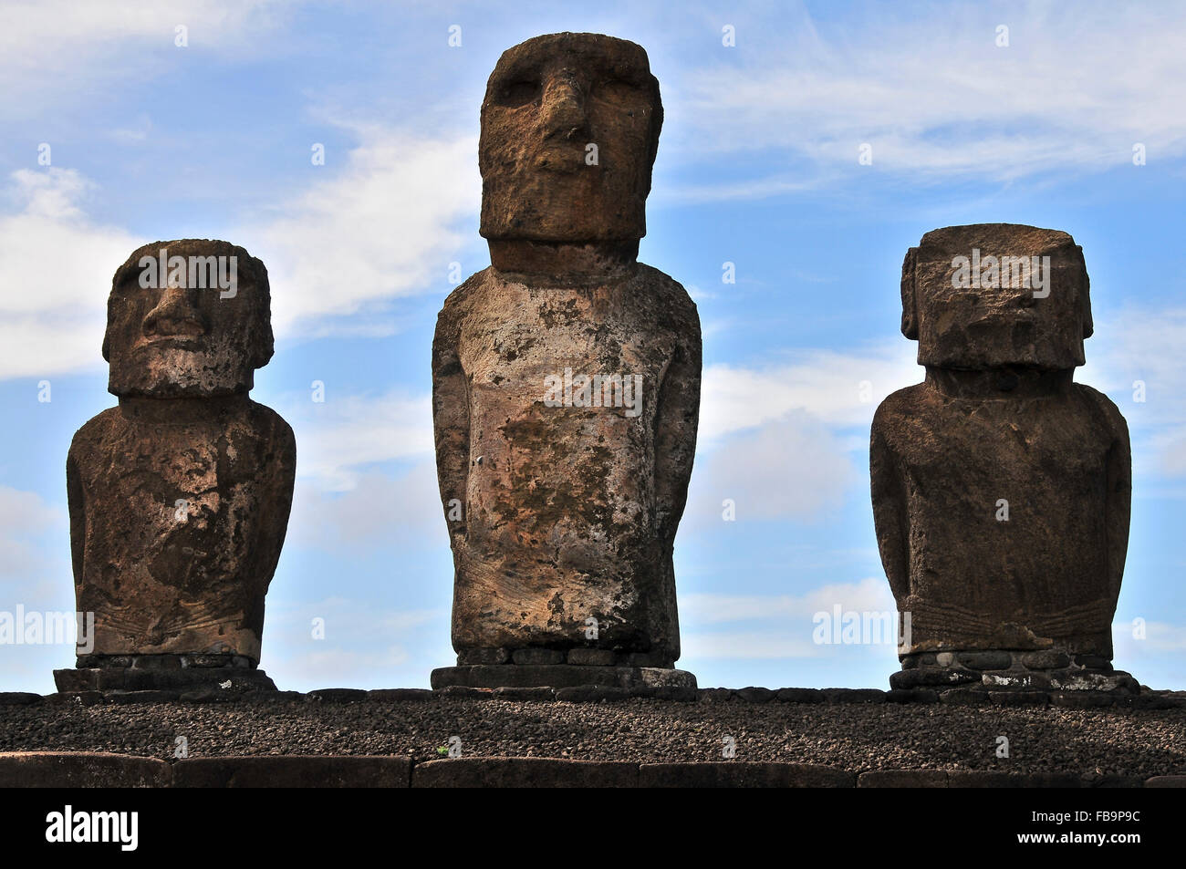 Moai statues replica hi-res stock photography and images - Alamy