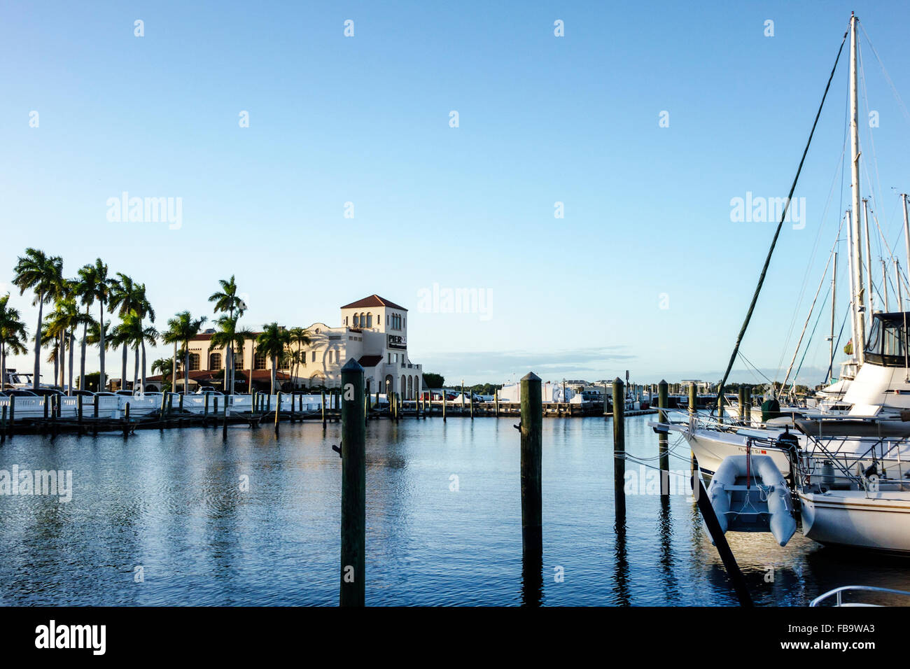 Bradenton Florida Manatee River water Riverwalk Park waterfront Stock