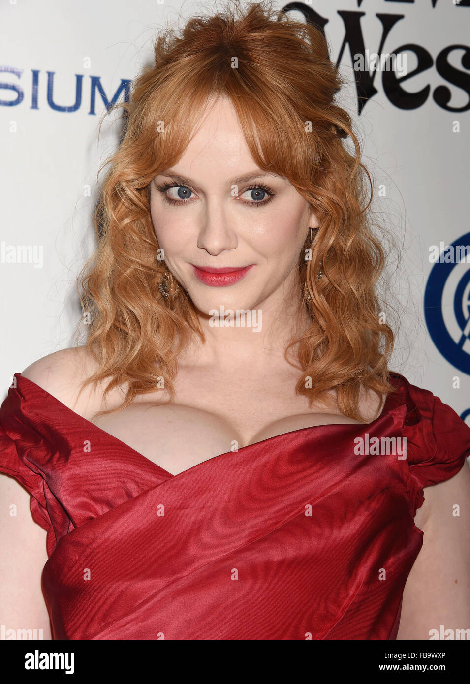 CHRISTINA HENDRICKS US film actress in January 2016. Photo Jeffrey Mayer Stock Photo - Alamy