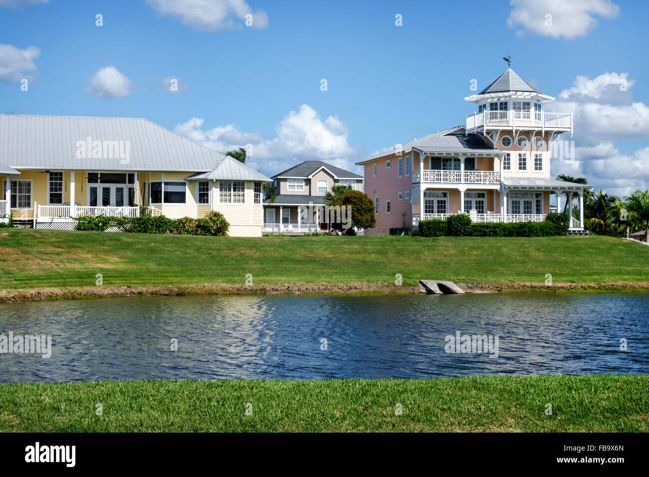 Florida Terra Ceia,houses,homes,visitors travel traveling tour tourist tourism landmark landmarks culture cultural,vacation group people person scene Stock Photo