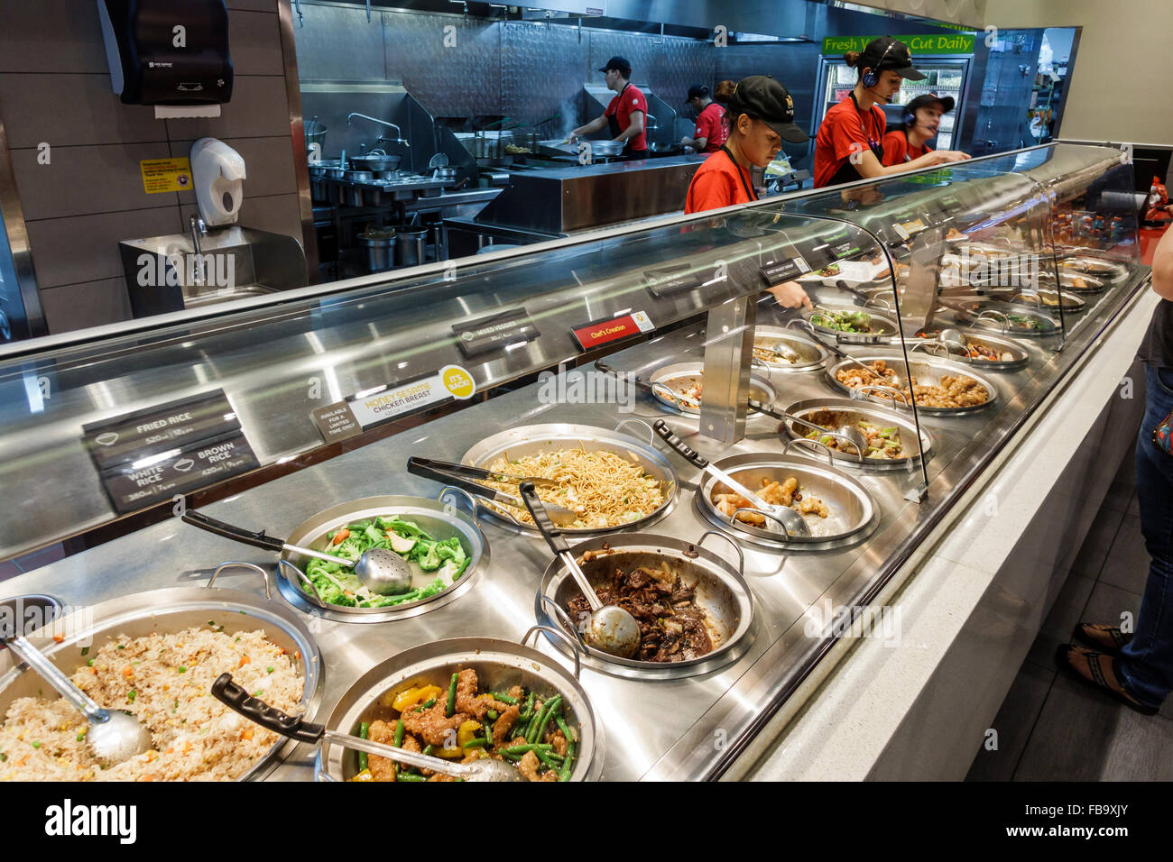 Ocala Florida Panda Express Chinese fast food restaurant inside Stock ...