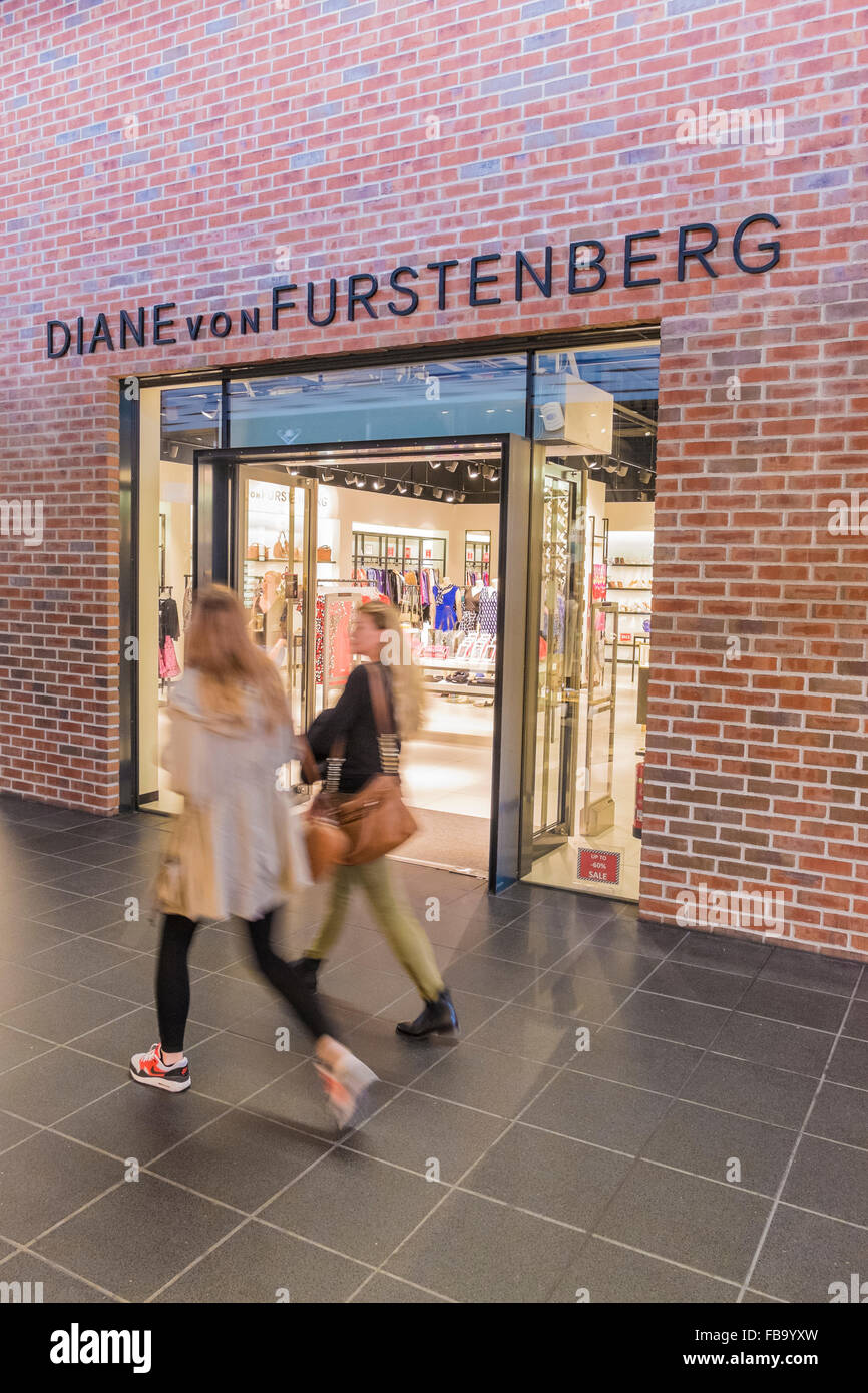 diane von furstenberg store, outlet city, metzingen, baden-wuerttemberg, germany Stock Photo