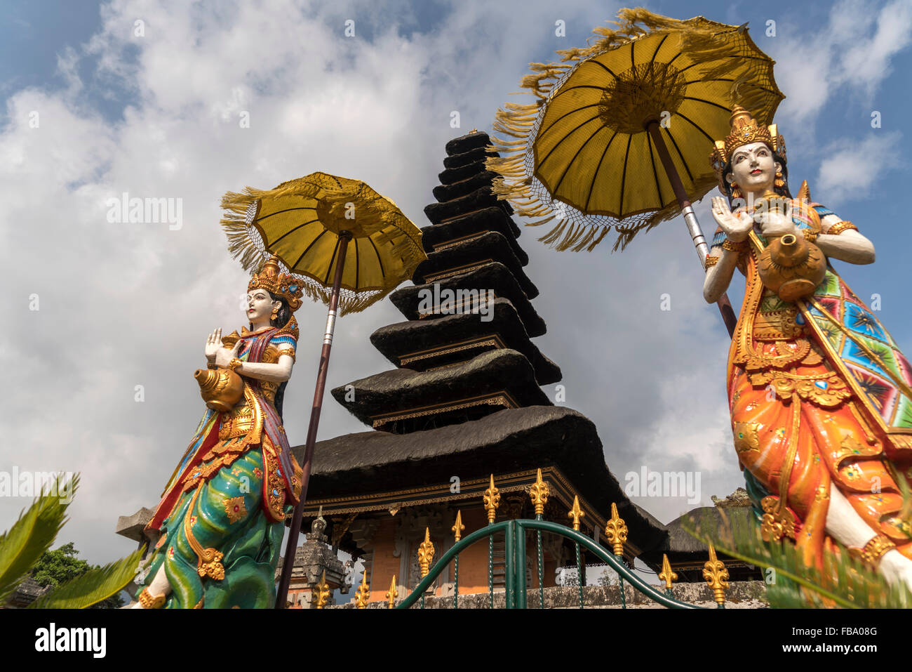the major Shivaite and water temple Pura Ulun Danu Bratan on the shores of Lake Bratan, Bedugul, Bali, Indonesia Stock Photo