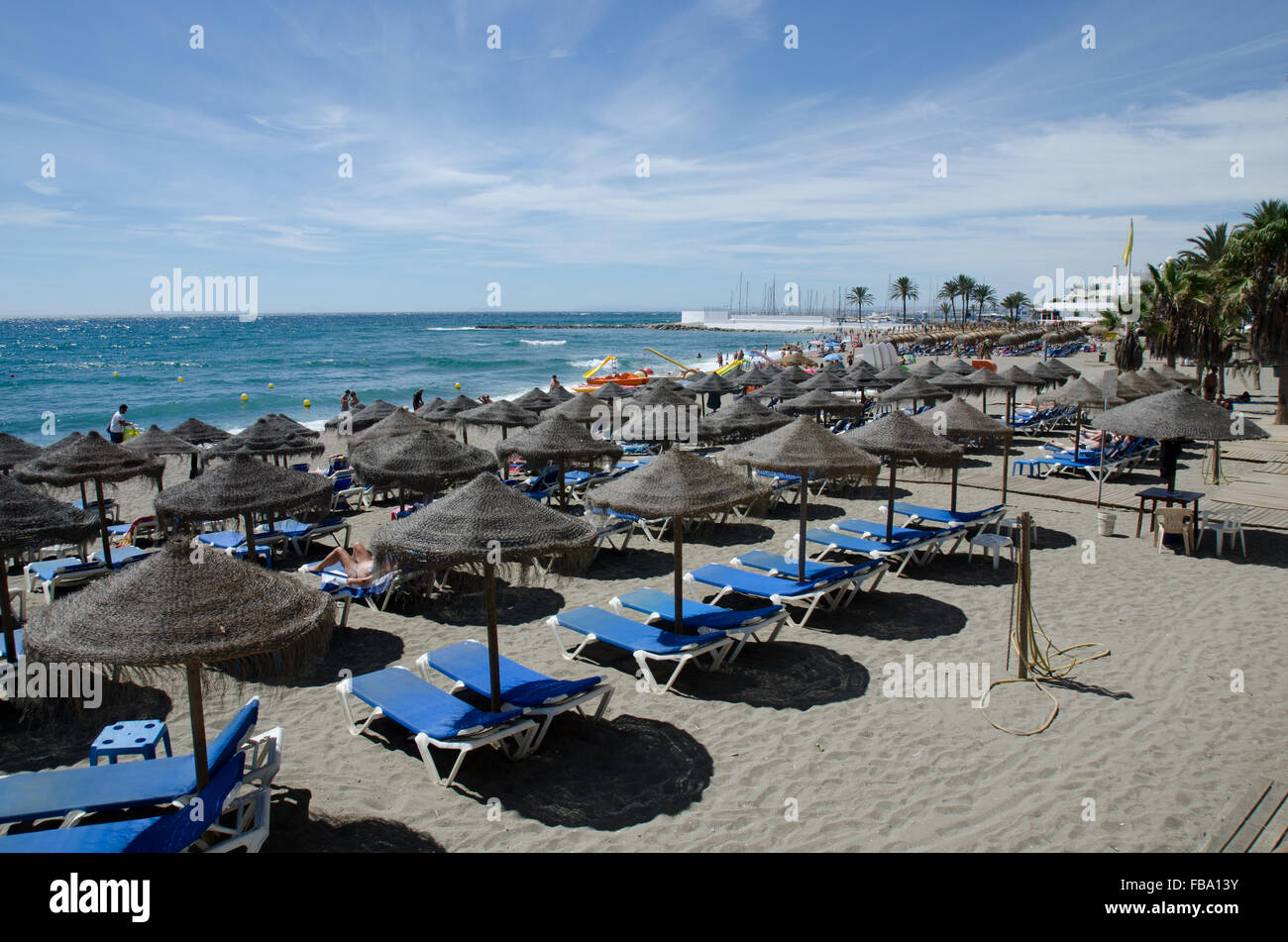 Playa de la Venus in Marbella, Spain Stock Photo Alamy