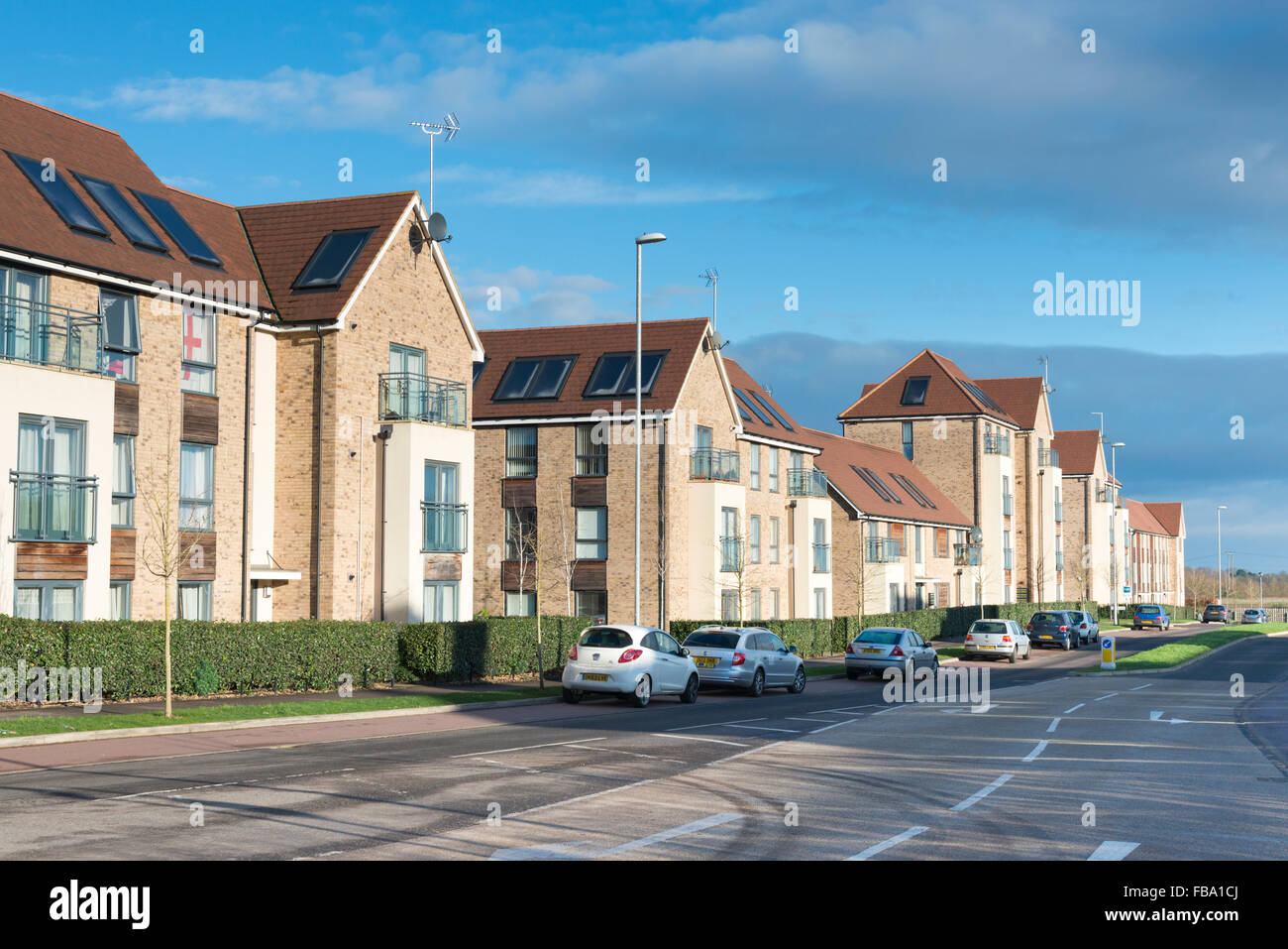 New houses off Huntingdon Road Cambridge UK at North West Cambridge