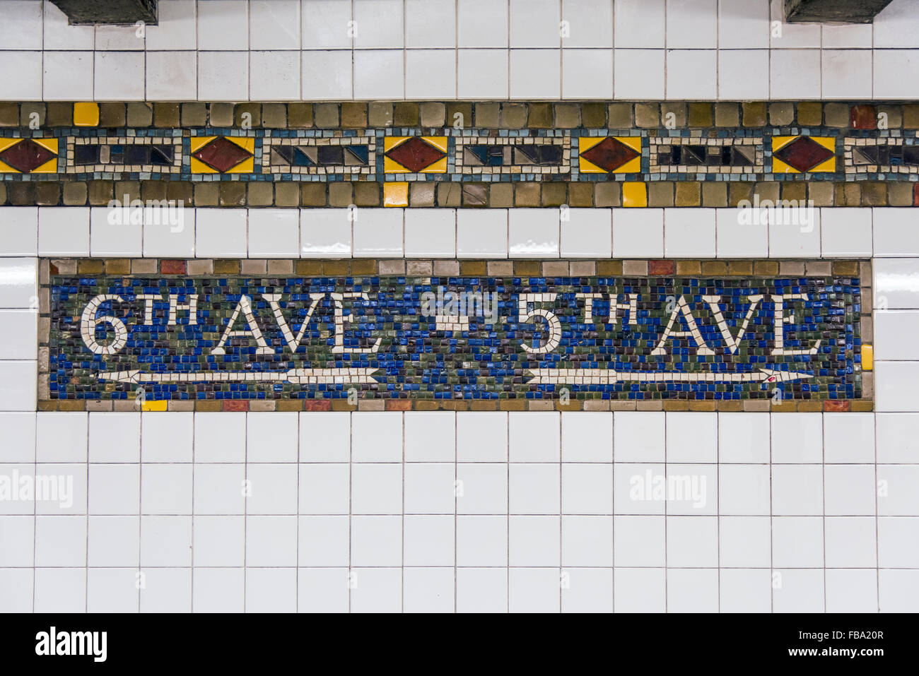 Subway station, Manhattan, New York, USA Stock Photo