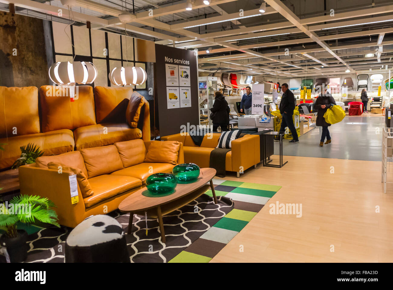Paris France Shopping In Modern Diy Housewares Store Ikea Stock