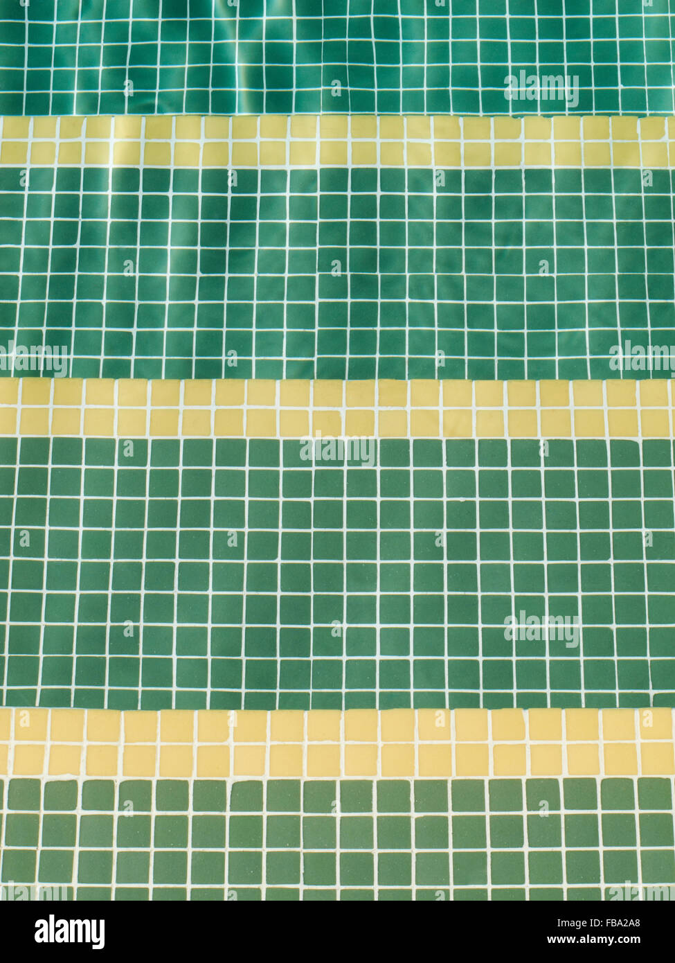Tiled Floor background of a swimming pool green color Stock Photo - Alamy