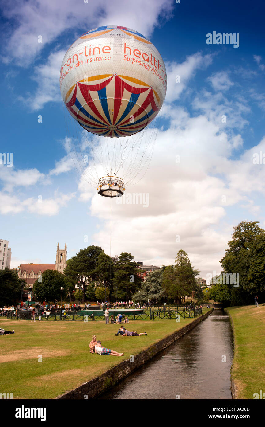 General views of Bournemouth - a sightseers balloon in the Lower Gardens Stock Photo