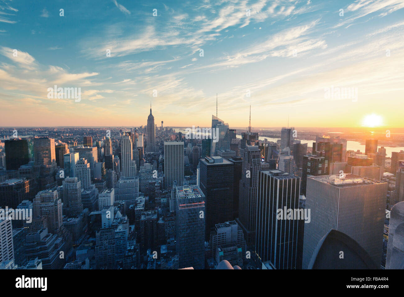 American city sunrise hi-res stock photography and images - Alamy