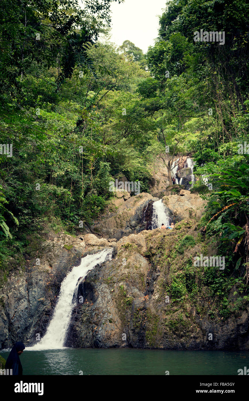 Trinidad And Tobago Tobago View Of Argyle Waterfall Stock Photo Alamy