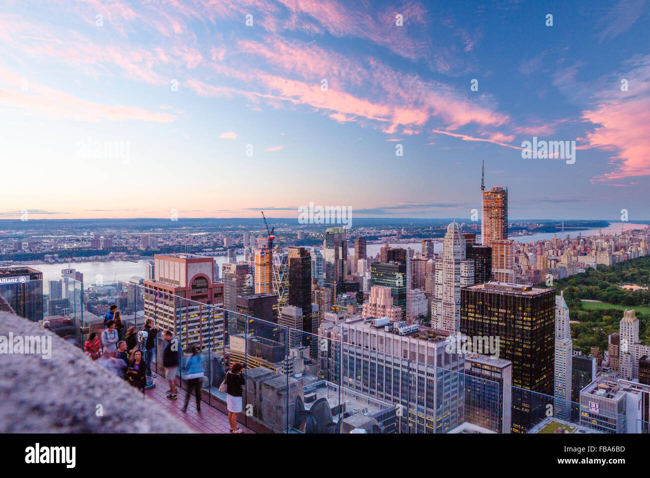 USA, New York State, New York City, View of Manhattan and Central Park Stock Photo