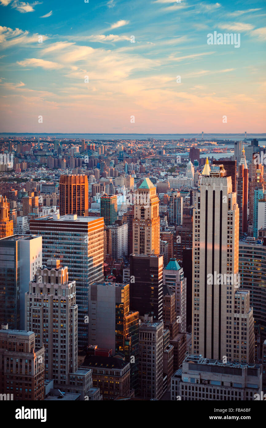 USA, New York State, New York City, View of Manhattan Stock Photo