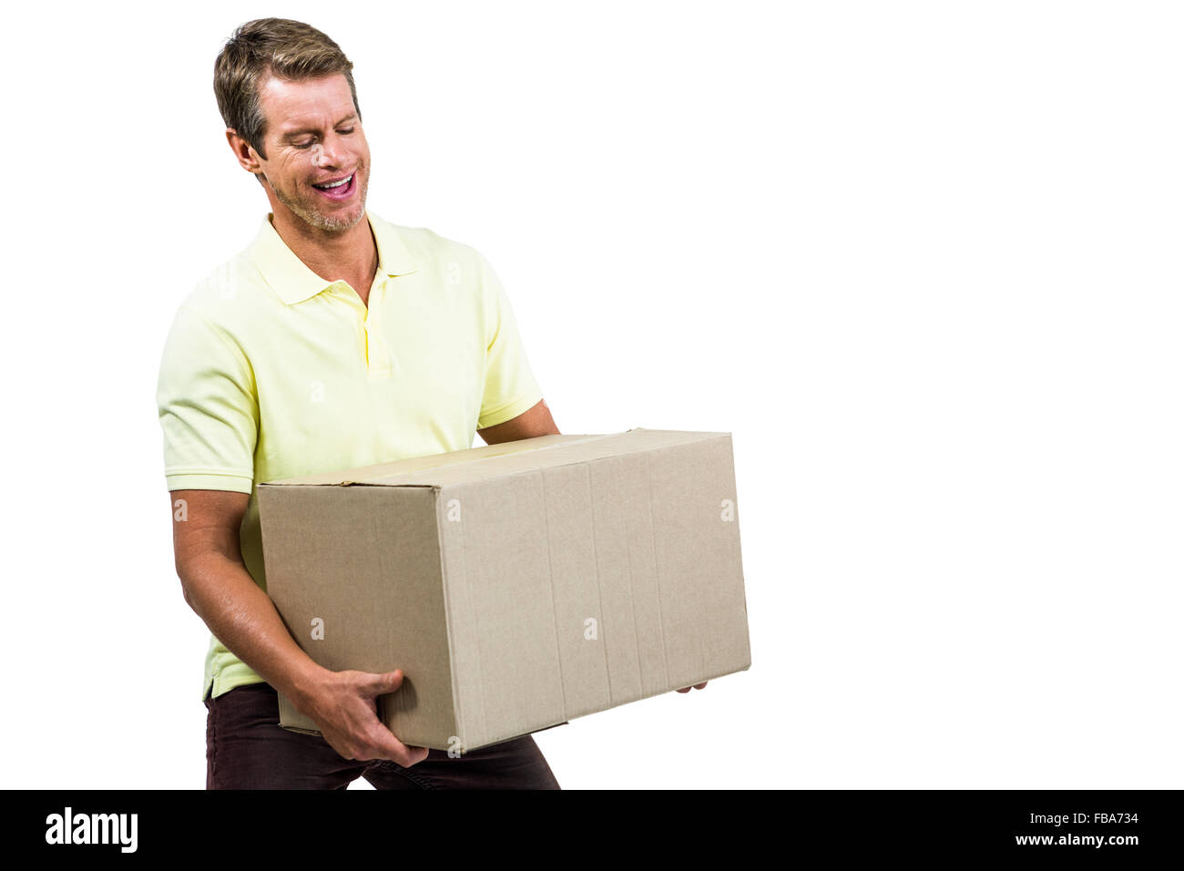 Man holding box hi-res stock photography and images - Alamy