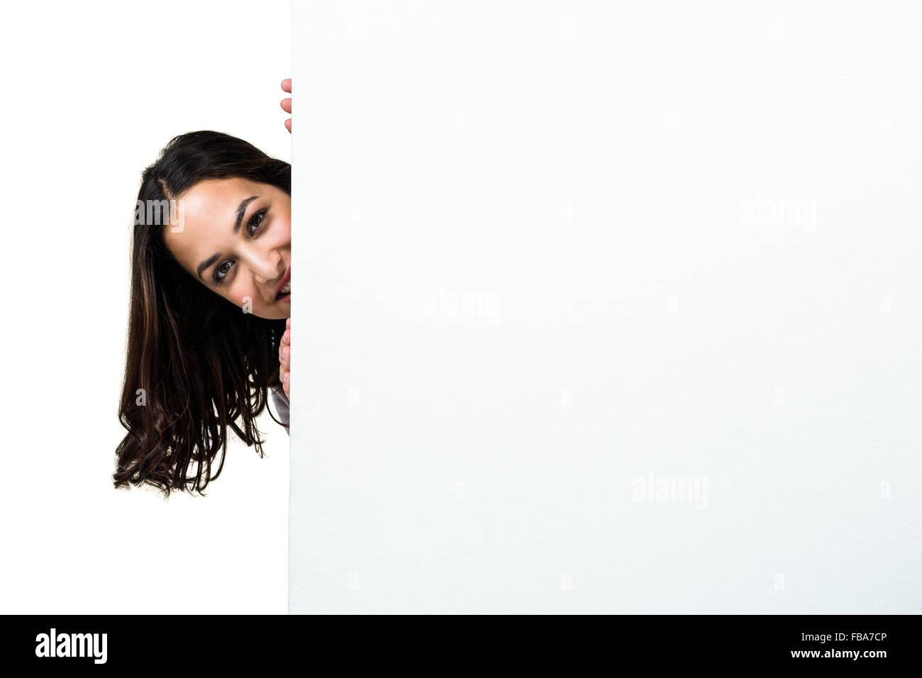 Joyful woman standing behind hi-res stock photography and images - Alamy