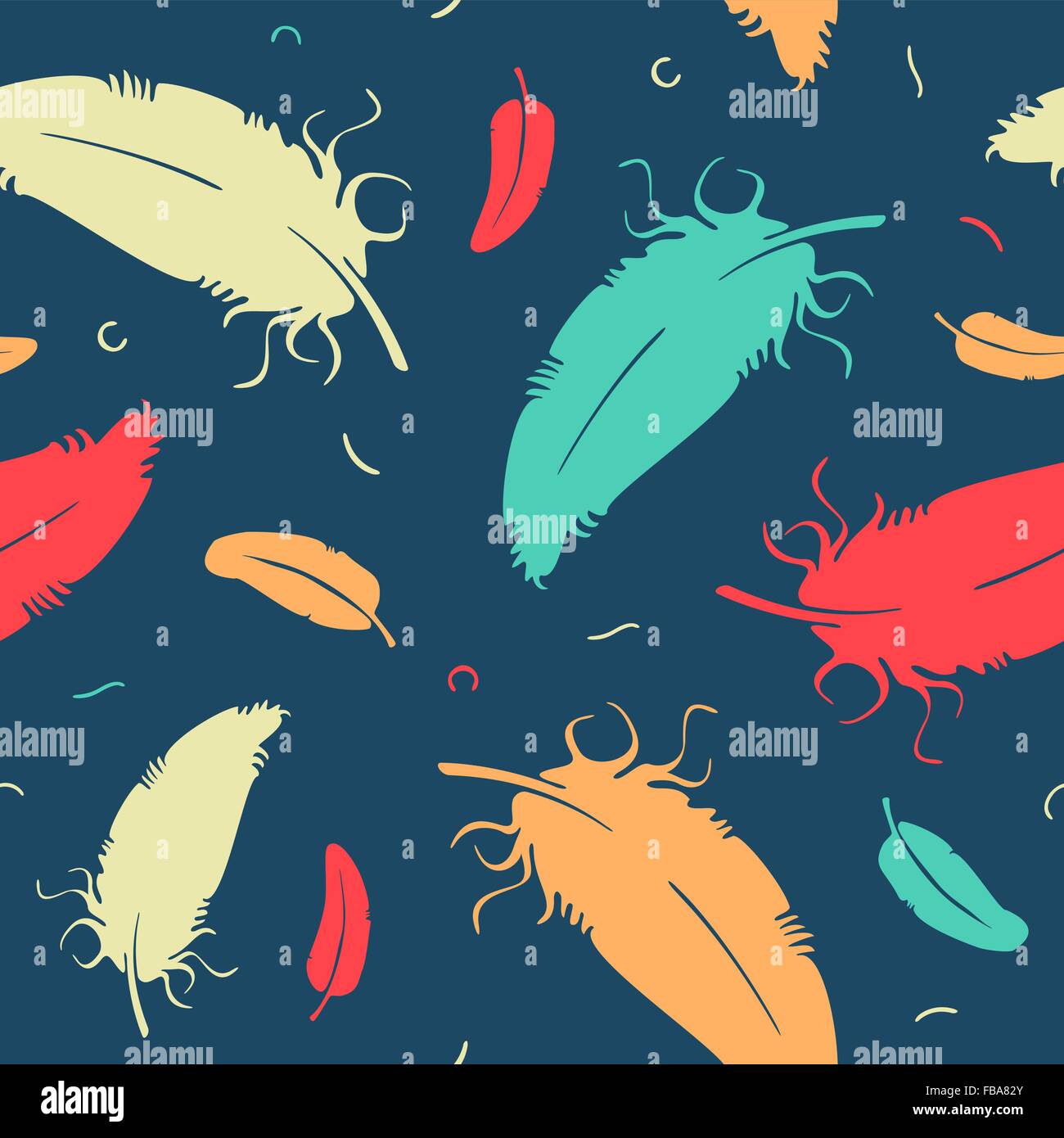Vector Pattern Feathers Stock Vector Image & Art - Alamy
