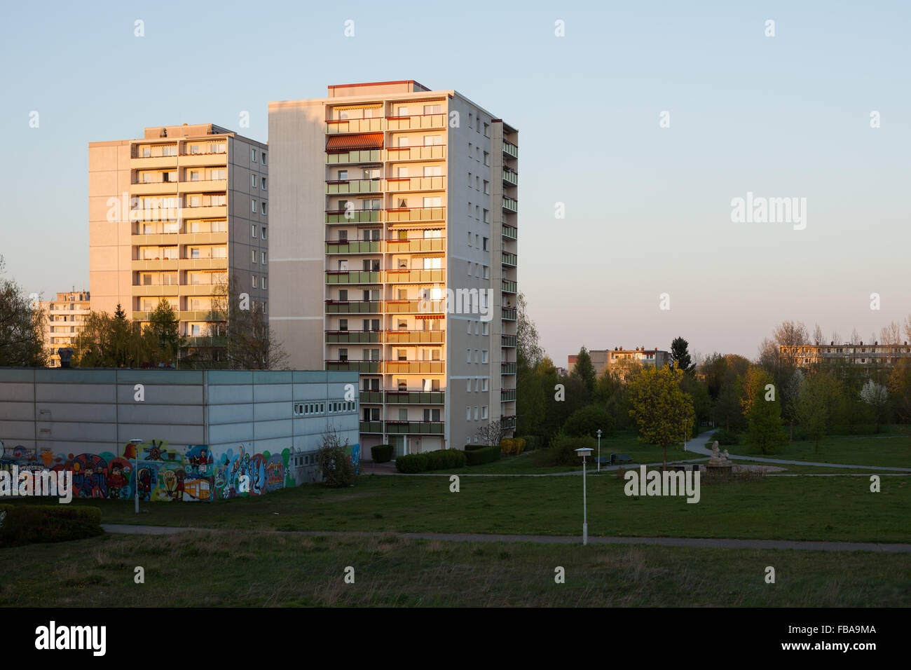 Apartment buildings, Frankfurt (Oder) Neuberesinchen, Brandenburg