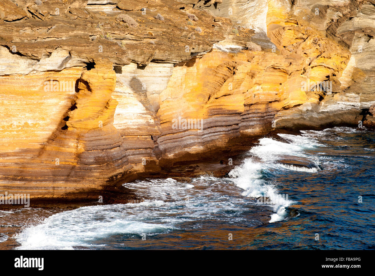 Beautiful view on the Costa del Silencio , Tenerife, Spain, Stock Photo