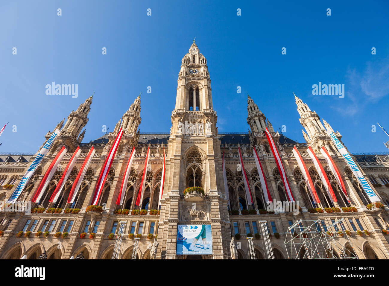 The neo-Gothic Rathaus (Town Hall) in Vienna, Austria Stock Photo - Alamy