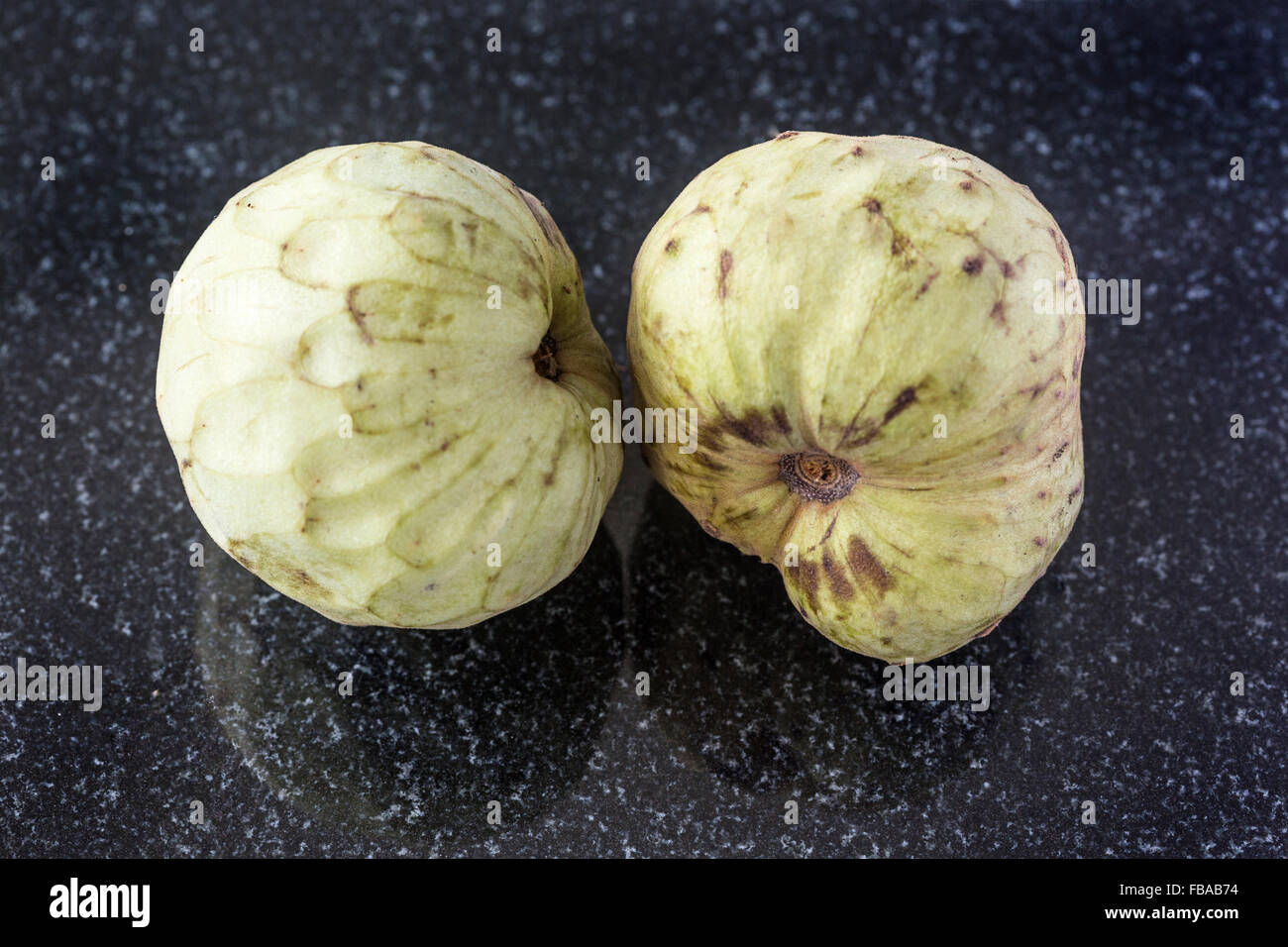 Custard Apple Cherimoya Fruit Stock Photo